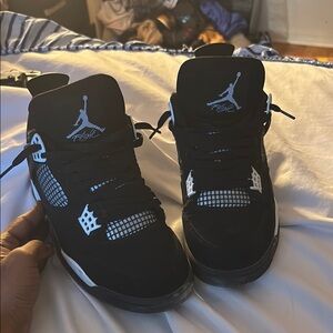 Jordan Black Sneakers High-Top Classic Design